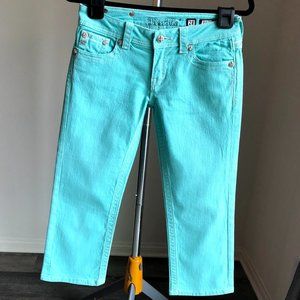 Miss Me - Mint Cropped Jeans - Size 28 - EUC
